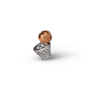 Ossidabile 53 Basket Hoop Pendant