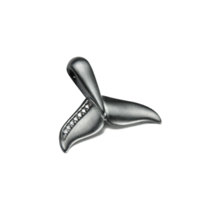 Ossidabile 12P Whale Tail (with Stones) Pendant