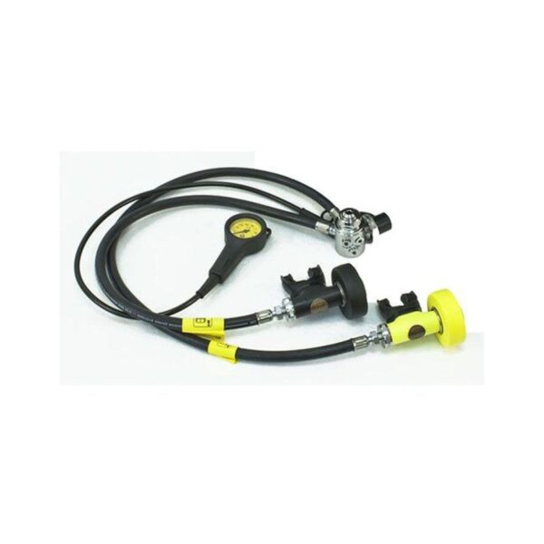 Poseidon Cyklon Metal Full Set Regulator with Single Gauge