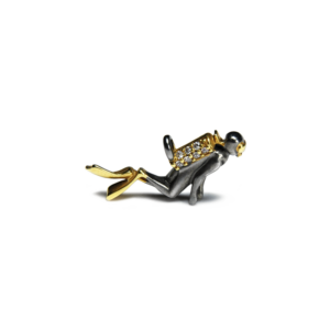 Ossidabile 6P Scuba Diver (with Stones) Pendant