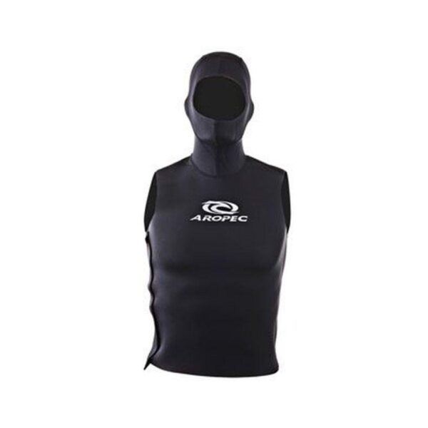 Aropec Men's NeoSkin Hooded Vest with side velcro - 2mm -s