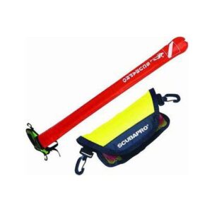 Scubapro Open End Marker Buoy w/ 6m Line, Holster & Hook