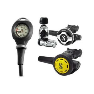 Scubapro MK25/S600 + R095 Octo + Mares Mission 1 Gauge Bundle Set