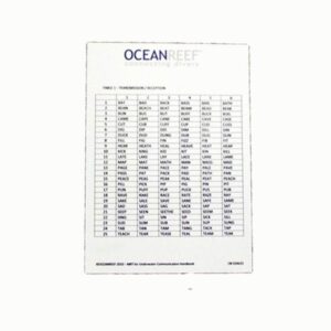 Ocean Reef MRT - Modified Rhyme Text table w/pencil