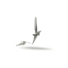 Ossidabile Dolphin Ear Rings