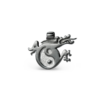 Ossidabile 21 Yin Yang Dragon Pendant