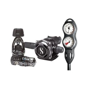 Scubapro MK25 EVO / A700 Carbon Black Tech + Double Gauge Console Bundle Set