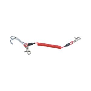 Problue AC-94-2 Stainless Steel Reef Hook w/ Coiled Lanyard
