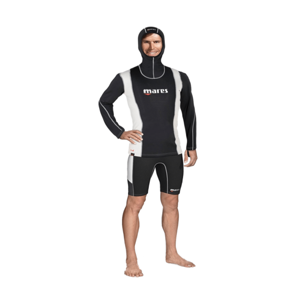 Mares Fire Skin Long Sleeves Rashguard with Hood - Man