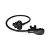 Poseidon Xstream Black Regulator - with 90cm hose