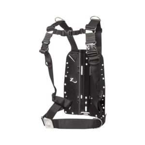 Zeagle Black Anodized Aluminum Backplate - with Deluxe Harness