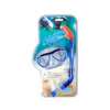 Aropec Naughty Mask and Snorkel Set for Kids - transparent-blue
