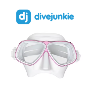 Dive Junkie Bio Metal 110cc Low Volume Mask- White Skirt
