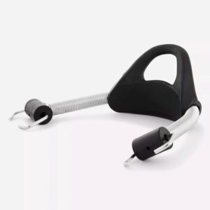 Poseidon Stainless Strap+Clip-L-Trident Fin black