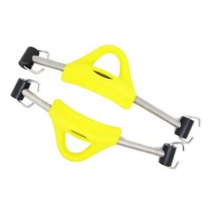Poseidon Stainless Strap+Clip-L-Trident Fin yellow