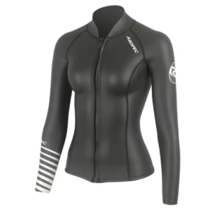 Aropec 2mm Female Skin Jacket - Black/Purple - XS