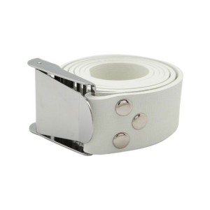 VDive VF-R01-W - Rubber Weight Belt with SS Buckle - White
