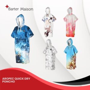 Aropec Quick Dry ultra-fine fiber Poncho with Hood - Poncho-1P17