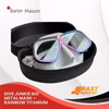 Dive Junkie Bio Metal Mask - Rainbow Titanium/White Skirt