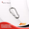 Dive Junkie 80mm Stainless Steel Carabiner Hook