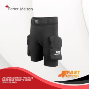 Aropec 2mm Hip Pockets Neoprene Shorts with Waistband