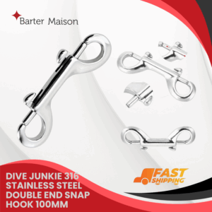 Dive Junkie 316 Stainless Steel Double End Snap hook 100mm