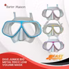 Dive Junkie Bio Metal 110cc Low Volume Mask- White Skirt