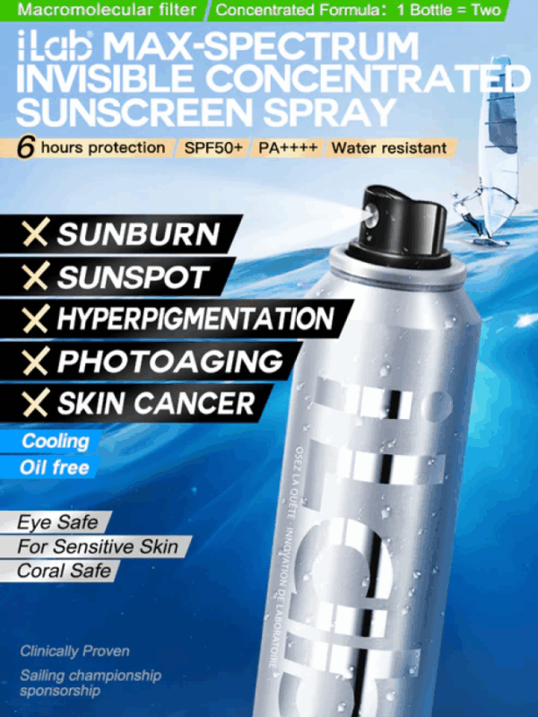 iLab Max-Spectrum Sunscreen Spray