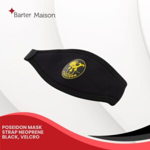 Poseidon Mask Strap Neoprene Black, Velcro