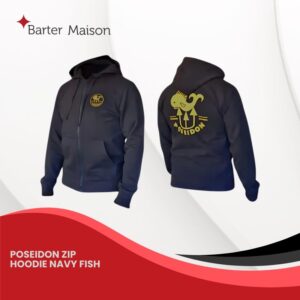 Poseidon Fish Zip Hoodie