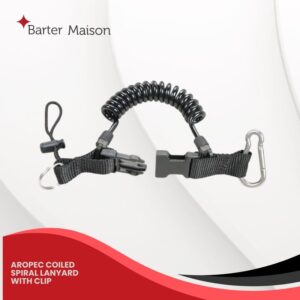 Aropec Coiled Spiral Lanyard with Clip
