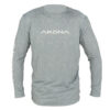 Akona unisex long sleeve sun shirt rash guard with UPF 50+ UV protection in gray