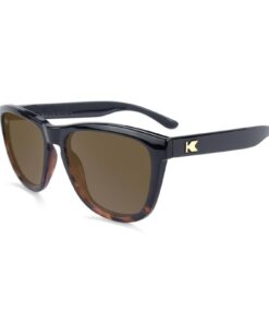 Knockaround Premiums sunglasses in tortoise shell fade with polarized amber lenses