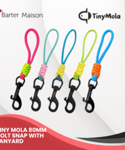 Tiny Mola 80mm Bolt Snap with Lanyard for Diving Torch Diving Accessories - Image 2